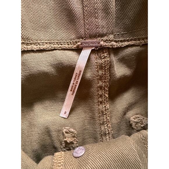 Free People Cindy Utility High Waisted Shorts Size 0 - Picture 8 of 9